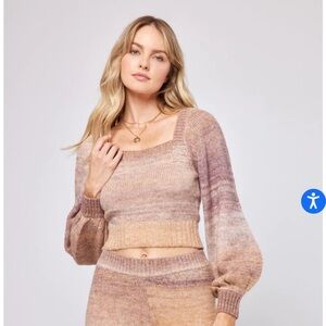L*Space Paige Pullover Square Neck Sweater